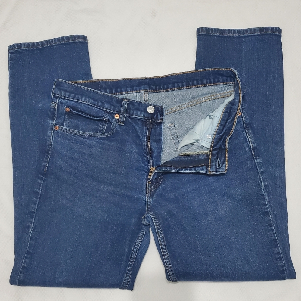 Levi's 514 Straight Fit Jeans Stretch 34 Waist - Picture 3 of 9
